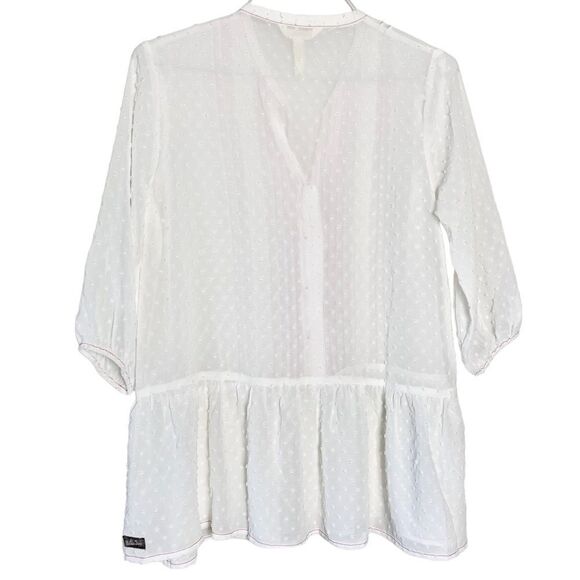Matilda Jane Light The Way Swiss Dot Top Size M - Picture 2 of 7